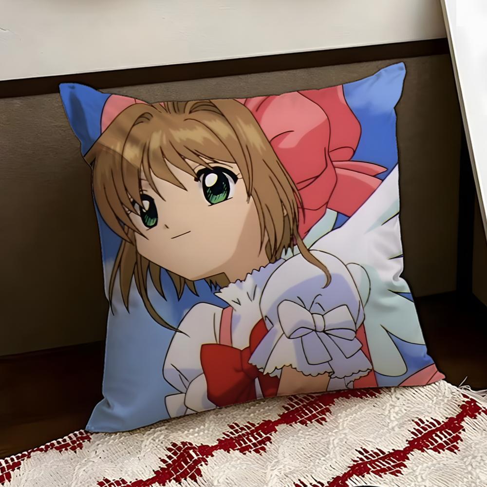 CCardcaptor SakuraS Cushion Cover Reversible Soft Durable Pillow Cover Home Car MultiScene Use for Daily Comfort