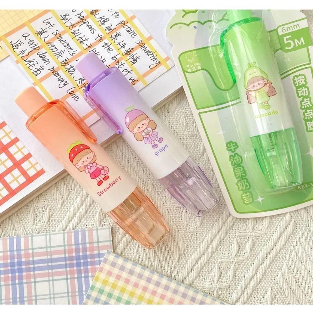 Двусторонняя клейкая лента с нажимом Канцелярские принадлежности Точечный клей Роликовые ленты Точечный клейкий скотч Клей для студентов