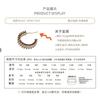 Vintage-Inspired Fog Blue Zircon Hoop Earrings With Floral Wreath Design 18K Gold Plated Geometric Statement Jewelry Women