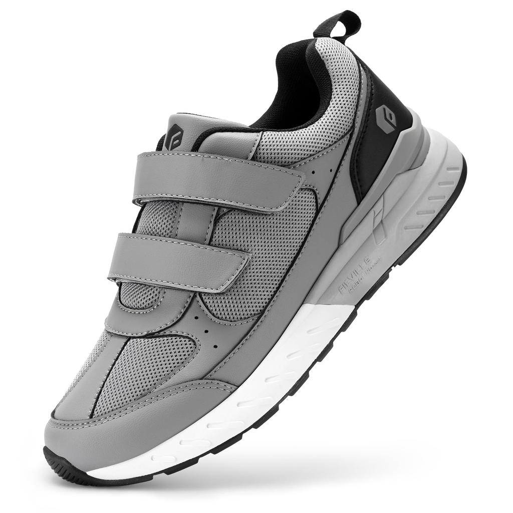 Широкие 2E 4E для ходьбы, толстые, для бега, удобные для ухода за ногами, которые наносят вред вашим ногам [FitVille] Мужская обувь, подошва, кроссовки, обувь, одежда, липучка, обувь, липучка,