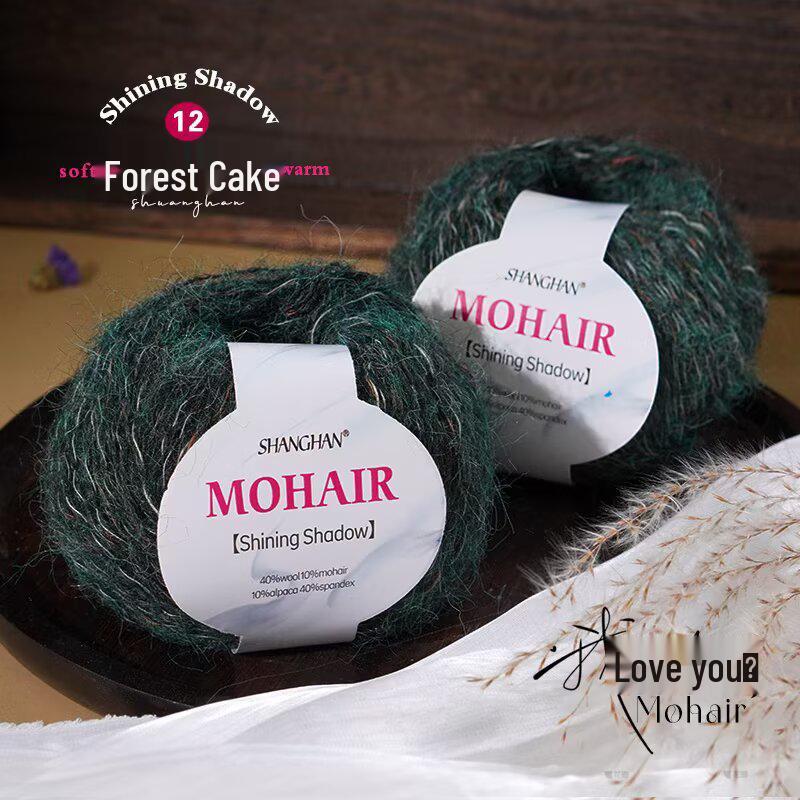 Шарф-градиент из мохера и шелка & Набор для вязания своими руками для свитера, пальто, шапки, шали