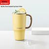 Buydeem Jumbo Insulated Stainless Steel Straw Mug