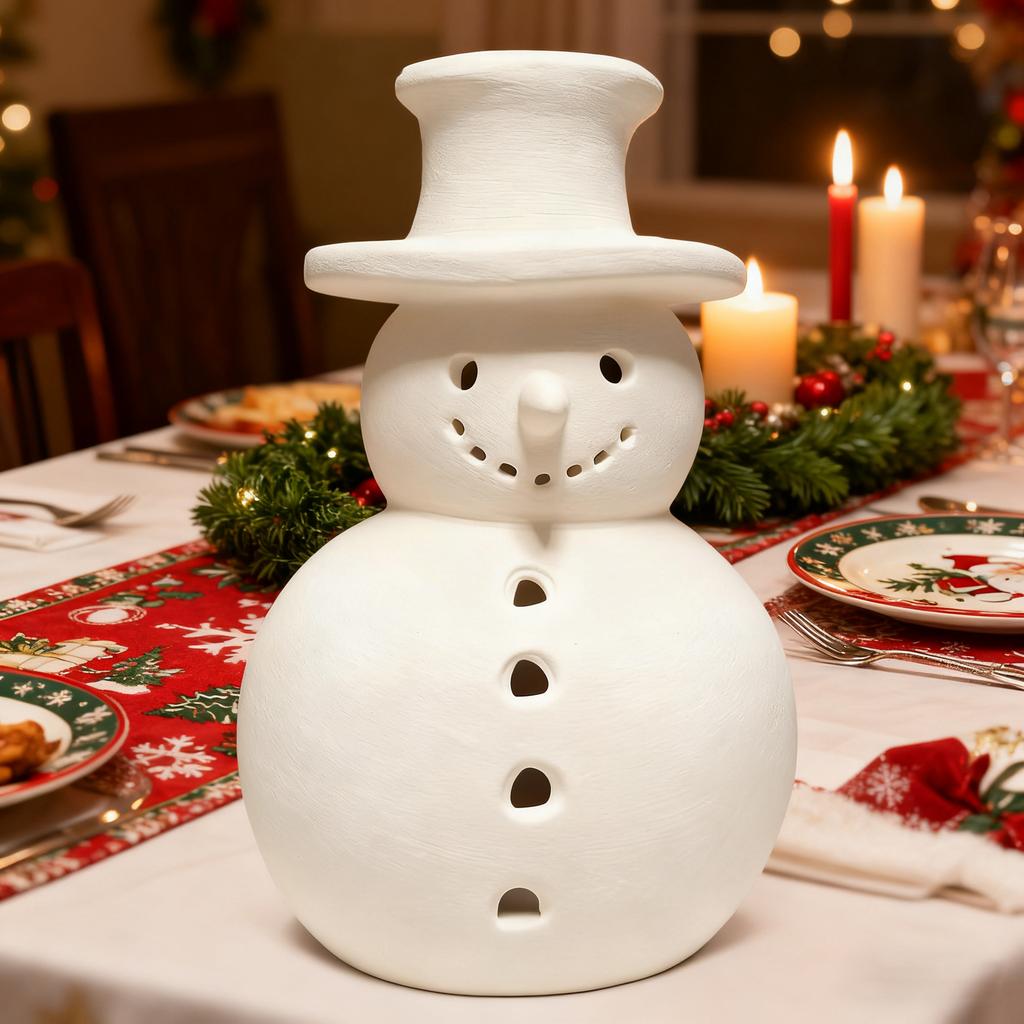 Смола Снеговик Искусственный Поддельный Рождественское Украшение Краска Снеговик Для Крыльца Стола Кухни