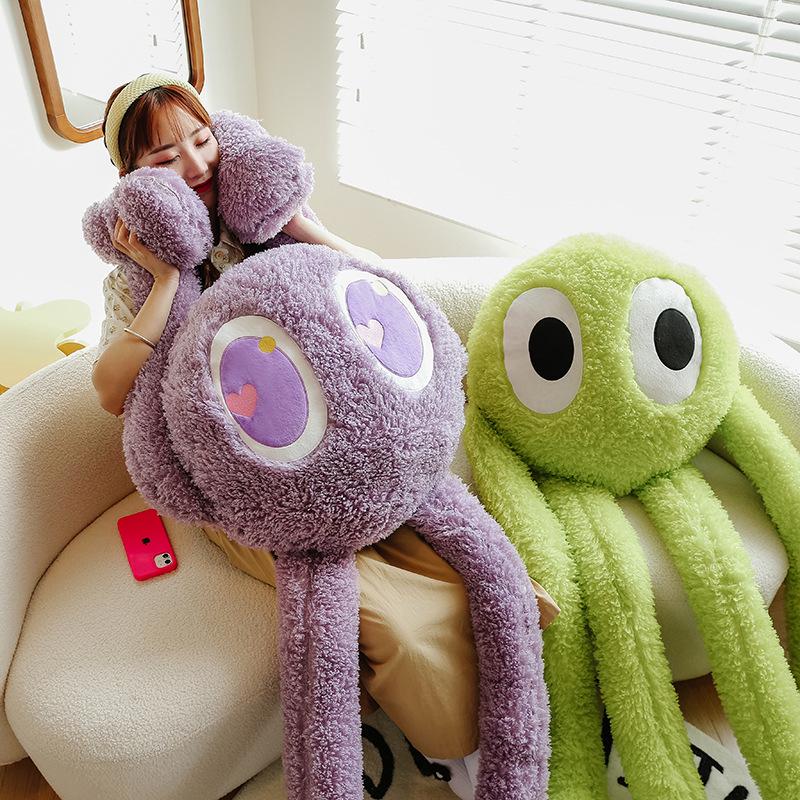 Large Long-Legged Octopus Pillow - Cute and Funny Internet Sensation Plush Toy