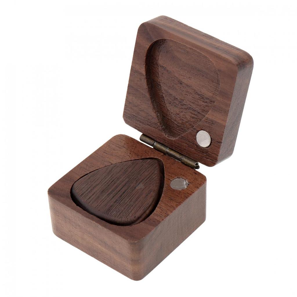 3 шт., медиаторы для гитары из древесного материала с деревянной коробкой для акустических бас-гитар, электрогитар, укулеле