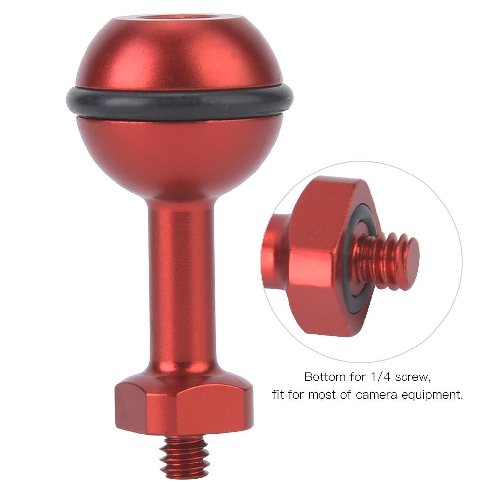 Кронштейн для дайвинга, экшн-камера, шаровая головка, держатель заполняющего света, крепление на винт 1/4" (красный)