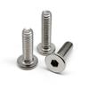 M1.6 M2 M2.5 M3 M4 M5 M6 M8 304 Нержавеющая сталь CM Шестигранный шестигранный ключ Ультратонкий плоский болт с головкой Набор гаек и шайб