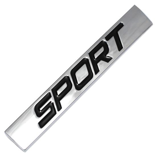 SPORT Letter Metal Car Vehicle Rear Trunk Body Sticker Emblem Badge Decoration