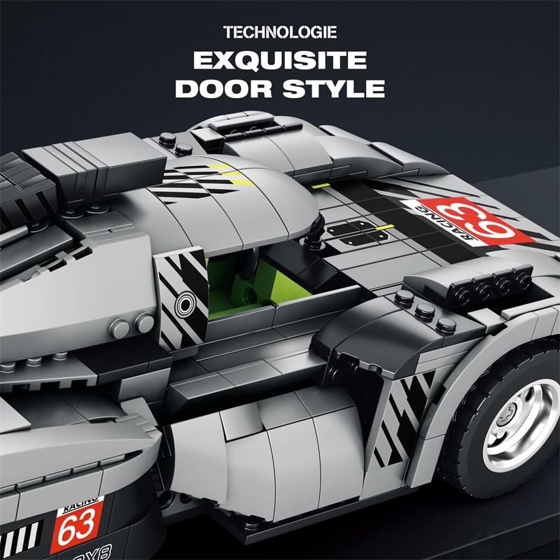 1338 шт. 9X8 строительные блоки для спортивных автомобилей, суперкар, городской гоночный автомобиль, сборные кирпичи, украшение для рабочего стола, игрушки, подарки для детей