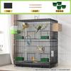 Высокая плотная экологичная клетка для попугаев новая усиленная конструкция большого размера тигровый окрас черно-феникс пионовая вилла демонстрационная клетка