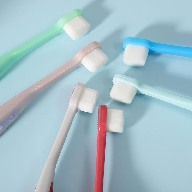 Детская зубная щетка полая десять тысяч тонких мягких щетинок для детей 0-8 лет с маленькой головкой зубная щетка