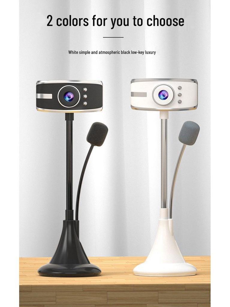 USB-веб-камера высокой четкости с микрофоном для онлайн-занятий и прямых трансляций, установка без драйверов