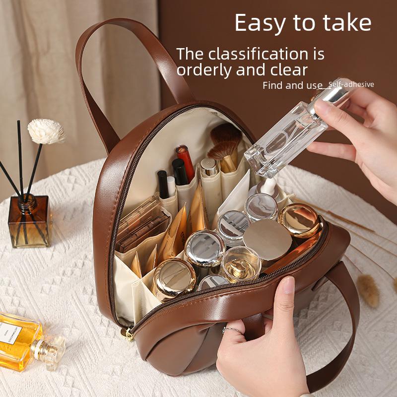 Большая вместительная косметичка Maillard: Портативный дорожный органайзер для кистей для макияжа и туалетных принадлежностей