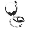 Lossless Sound Call Center Headphones 330 Degrees  Rotary Earmuffs Call Center Headset Dual 3.5mm Plug(PU