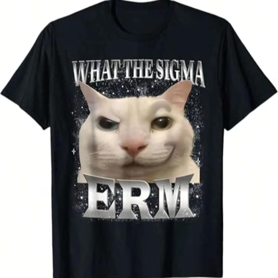 Funny Silly Cat Meme TShirt 100 Cotton Oversized TShirt Unisex Tops Comfort Colots TShirts Graphic