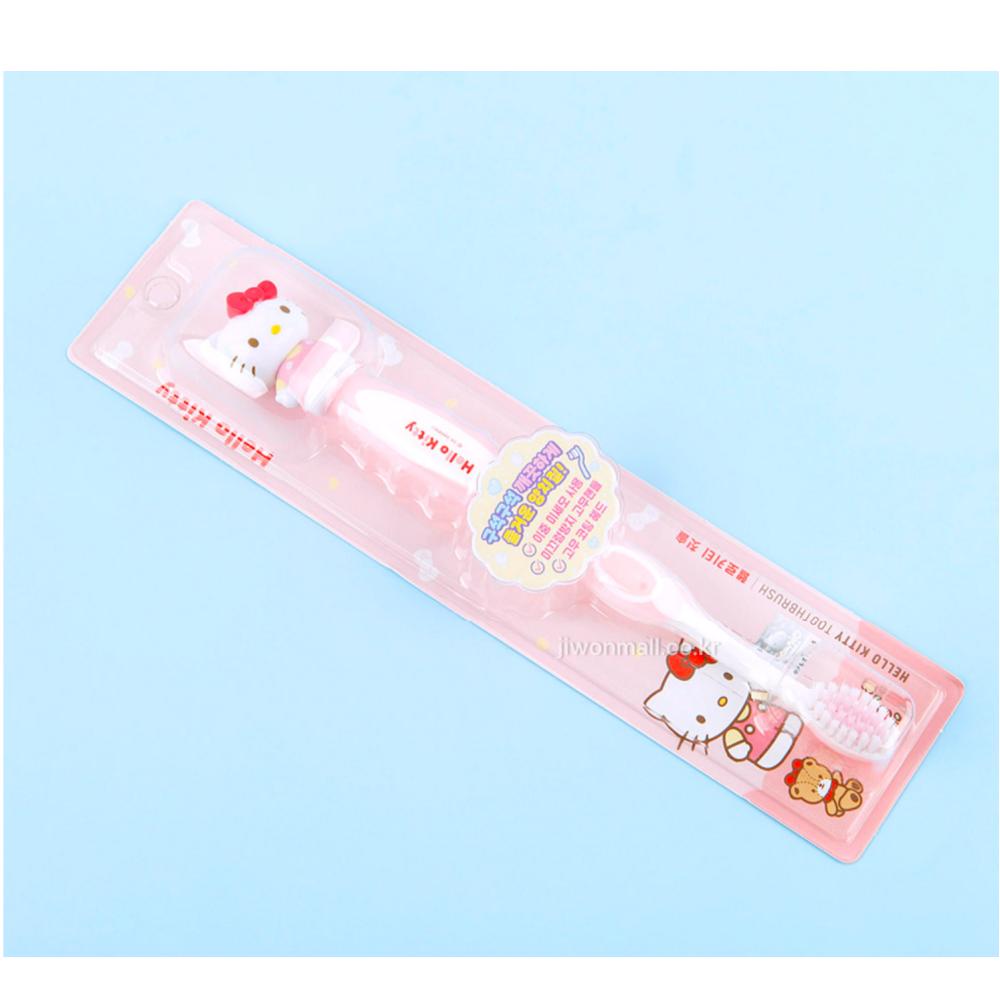 Зубная щетка Hello Kitty с резиновой ручкой - 5 шт.