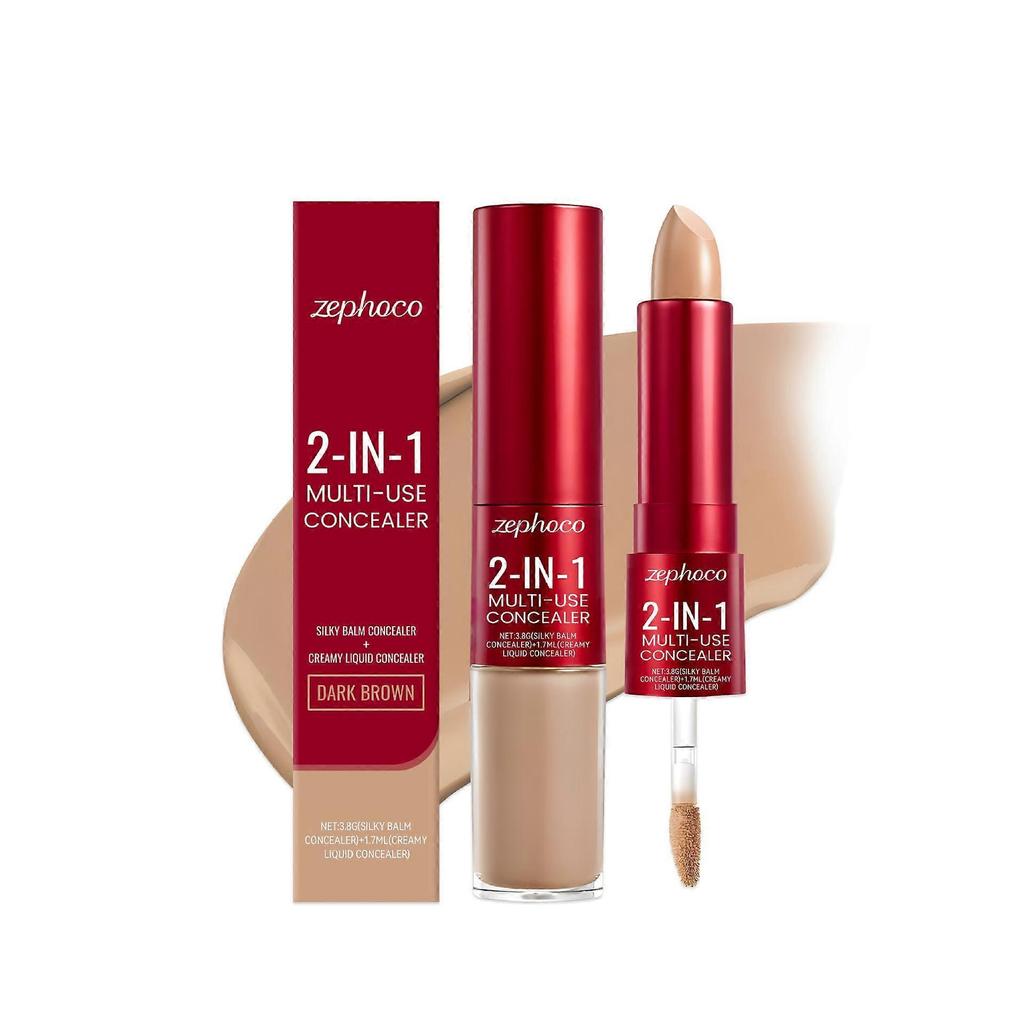 Dark brown moisturizing concealer moisturizing light long-lasting makeup natural docile modify skin color concealer 1