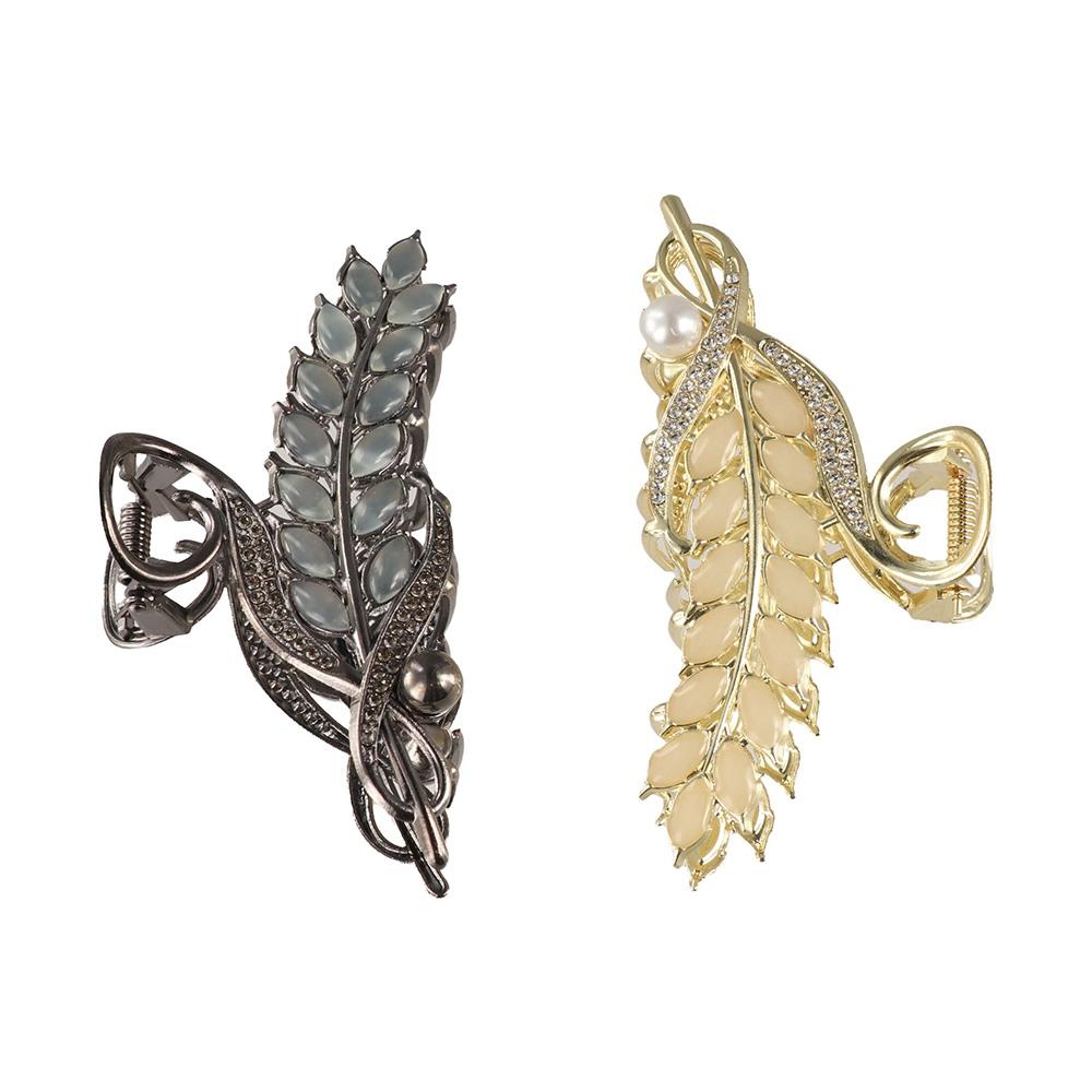 With Pearls Sweet Hair Clips Headdress Shark Clip Exquisite Luxury Hair Claw Women's Ponytail