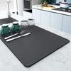 Diatom Mud Dish Drying Mat Quick Absorb Water Kitchen Tableware Drain Mats Non Slip Watertight Desktop Table Mat Insulation Pad