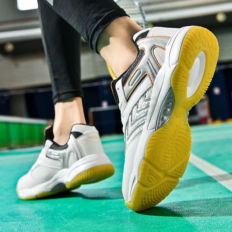 Прорывные противоскользящие теннисные туфли унисекс 36–44, легкие туфли для бадминтона, волейбольная женская обувь, обувь для гольфа