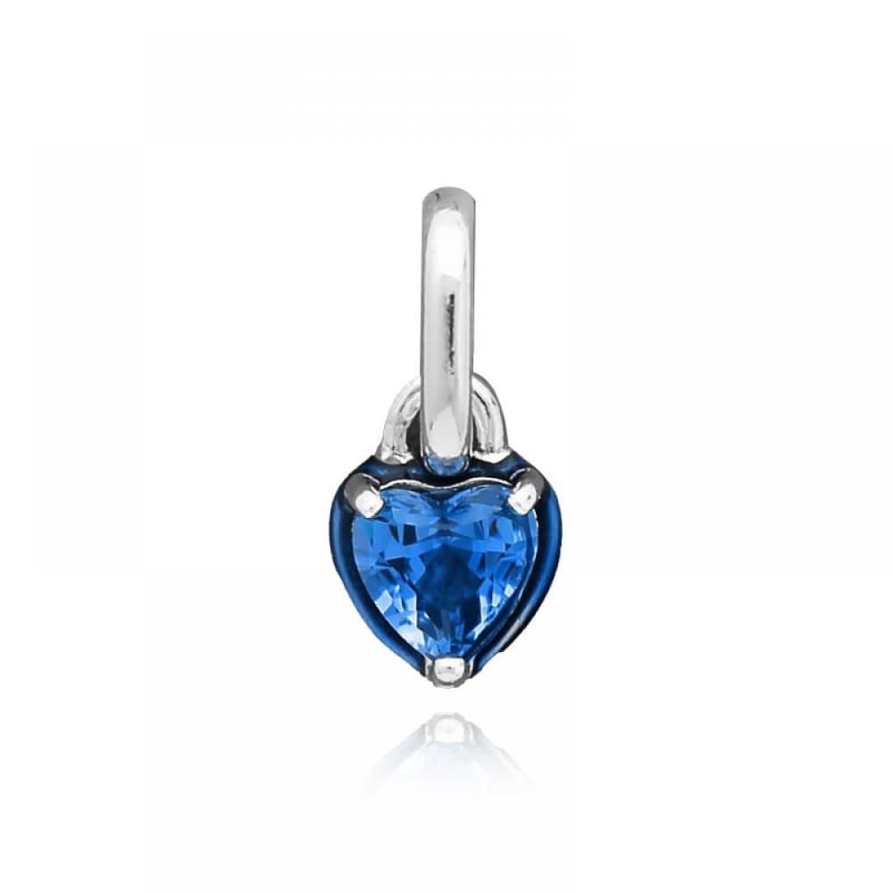 PAndora 793042c02 PAndora Me Blue Chakra Heart Mini Pendant And Dangle Silver Charm