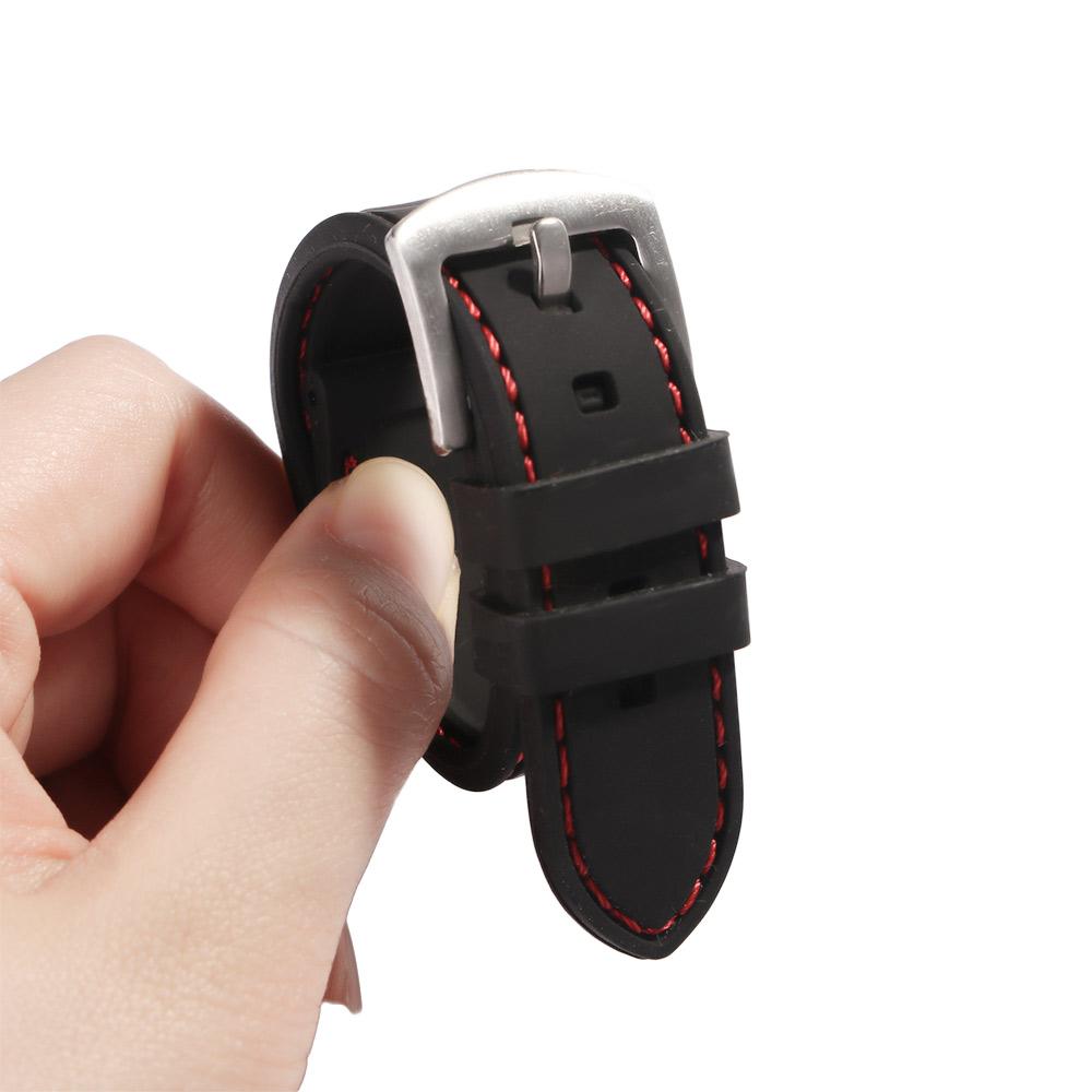 Универсальный женский 20мм 22мм 24мм Силиконовый резиновый спортивный ремешок Ремешок для часов Аксессуары для часов Ремешки для часов