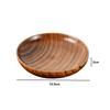 Japanese Wild Jujube Wood Fruit Dish Whole Wood Fruit Plate Snack Wood Dish Round Wooden Plate