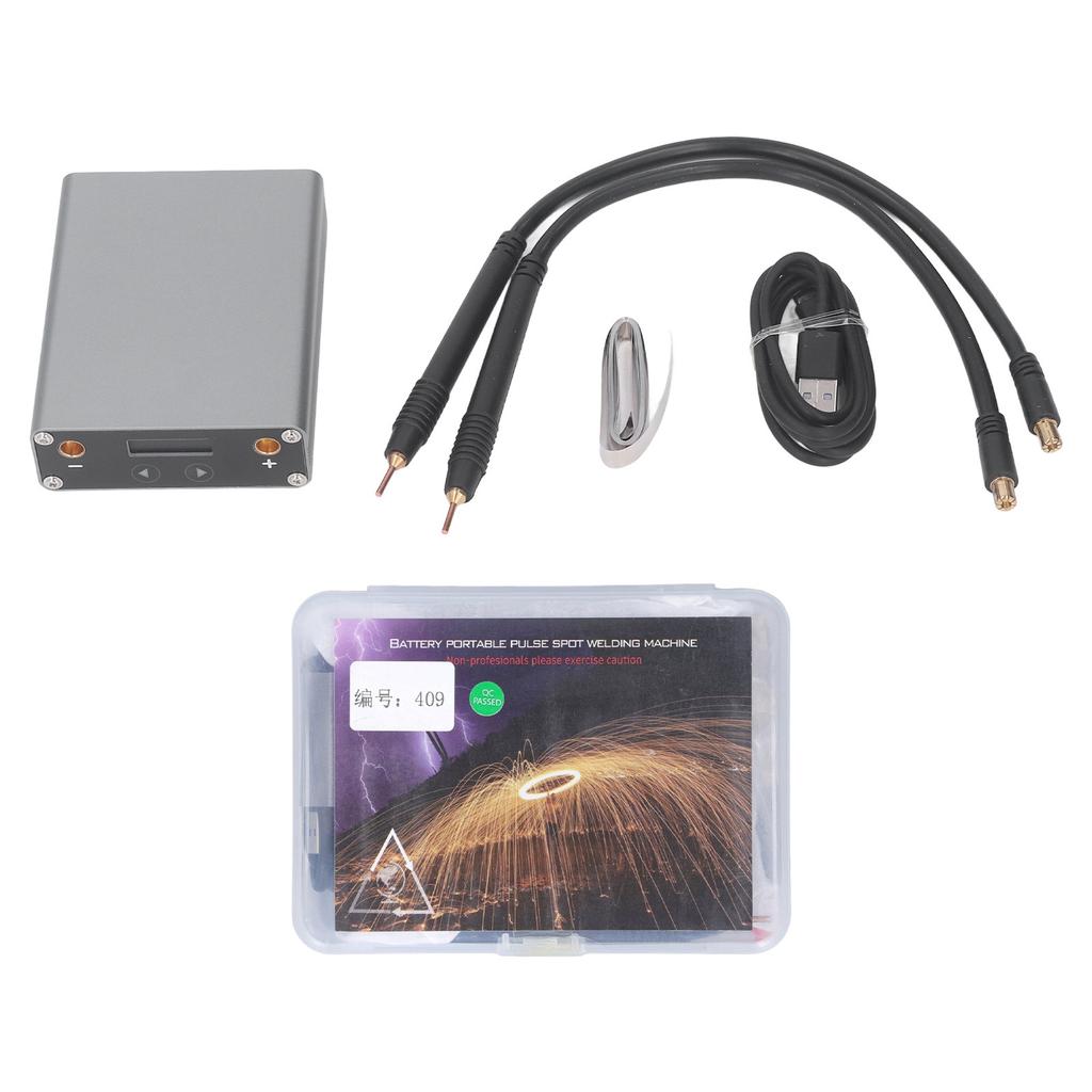Мини точечная сварка Портативный аппарат Сварочное оборудование Комплект с 5500 мАч Перезаряжаемый аккумулятор 5 В