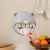 Bear Shape Plastic Wrap Storage Box Wall Mounted Extraction Food Covers Storage Box Punch-Free Large Capacity