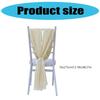 Wedding Chair Sashes Tulle Wedding Aisle Back Side Decorations Sheer Tulle Fabric For Wedding Props