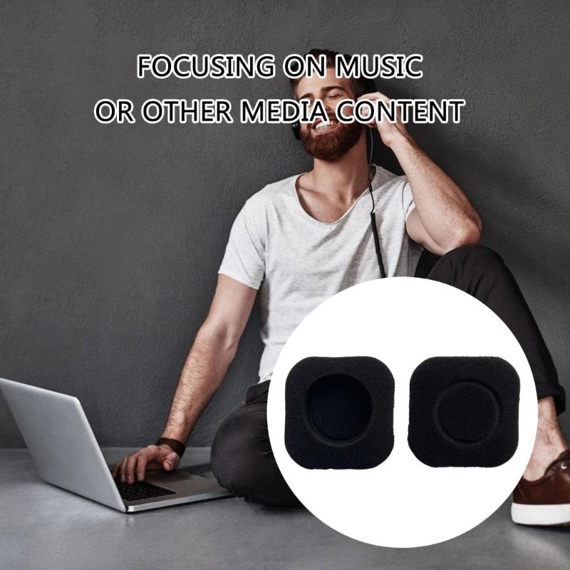 2pcs Foam Ear Pad Compatible for H150 H130 H250 H151 Headsets Soft and Durability Ear Cushions Covers Replacement