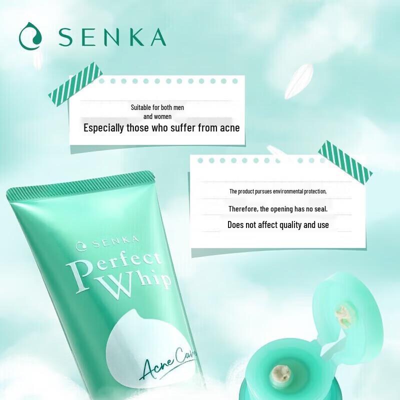 Senka Silk Moisturizing Acne-Clearing Foam Cleanser
