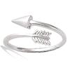 Silver Ring 'Cupid's Arrow' Silver - 15x10 Mm