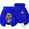 Children's Mario Zipper Hoodie with Retro Game Print, Suitable for Outdoor Casual Style, Comfortable and Affordable Street Wear