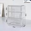 1/2/3 Layers Labubu Storage Box Transparent Acrylic Display Boxes Doll Organizer Desktop Dustproof Cabinet Home Storage