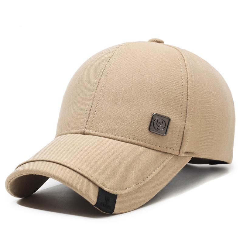 Spring Autumn Cap Men's Middle-Aged and Elderly Iron Standard Baseball Cap Peaked Cap Outdoor Sun Hat
