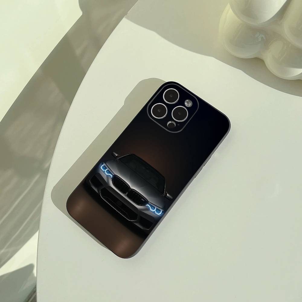 Car-B-W-5 Series-M5 Phone Case For iPhone 17,16,15,14,13,12,11 Pro Max,16/15/14Plus,XS Soft Black Cover