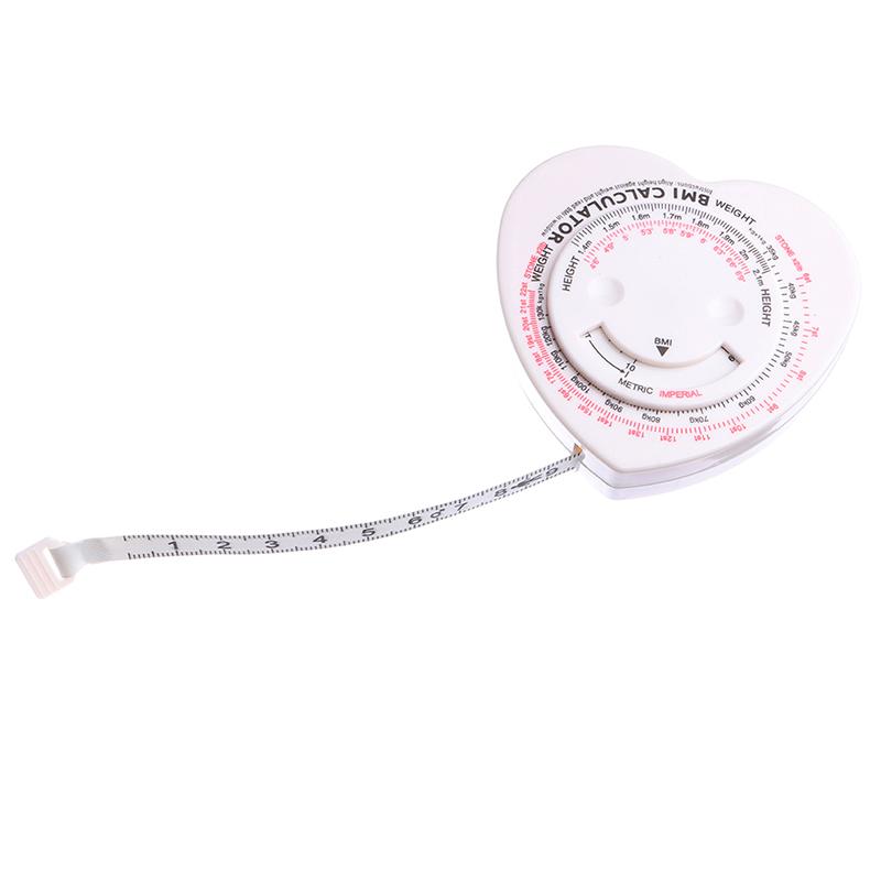 150 см/60 дюймов лента для измерения индекса массы тела в форме сердца, точная лента для измерения индекса массы тела, калькулятор индекса массы тела, измерительная линейка, портной, инструмент для проектирования одежды, измерительный инструмент