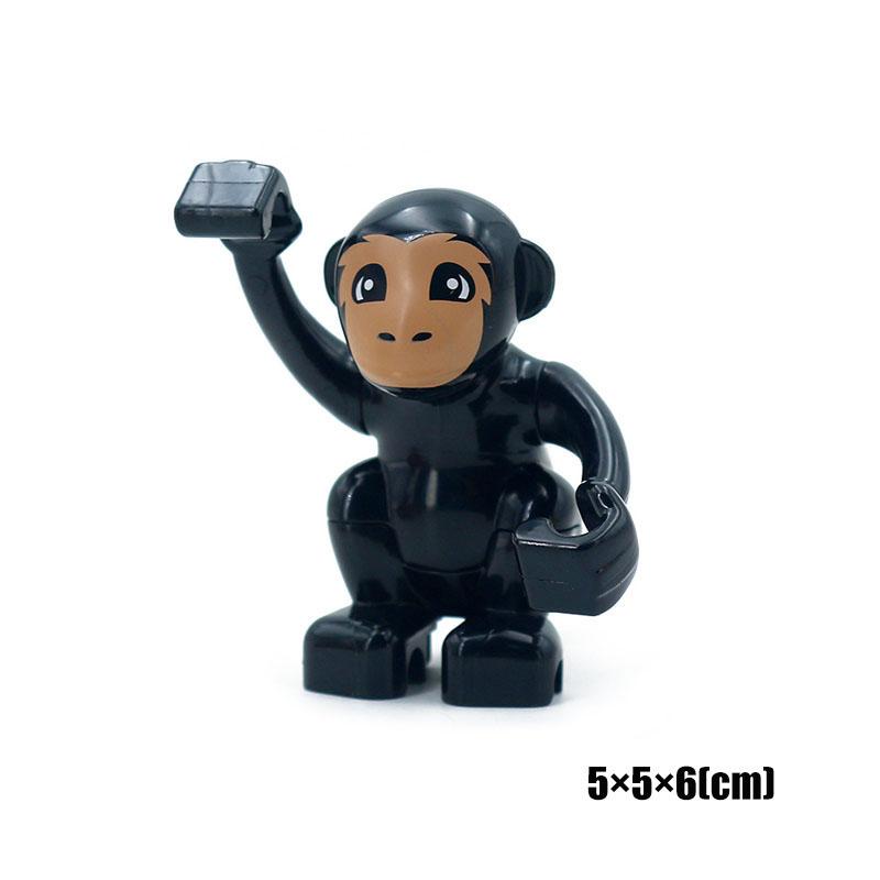 Big Size Building Blocks Animal Accessorie Compatible Duplo Rabbit Fish Bear Chicken Pig Duck Dog Cat Horse Cow Sheep Toys Gifts