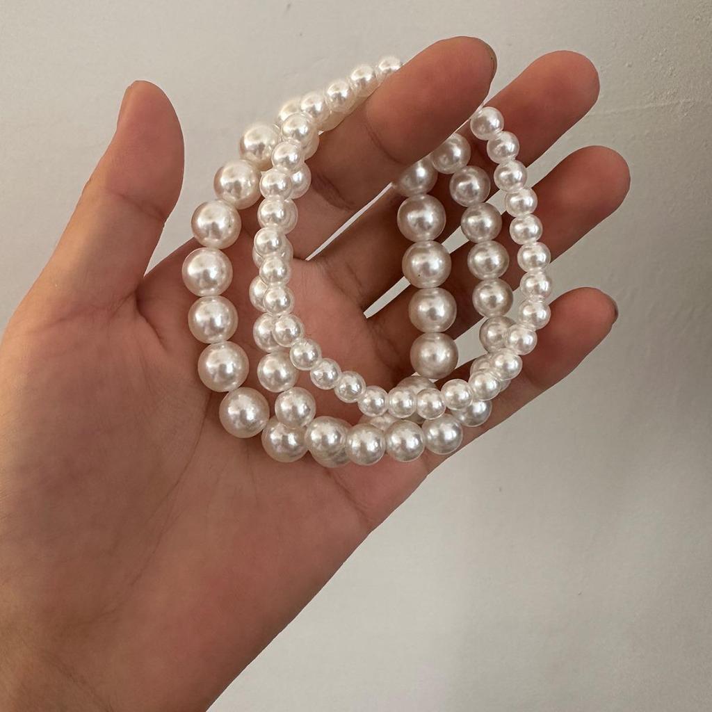 Retro Imitation Pearl Elastic Bracelet - Versatile Women's Jewelry