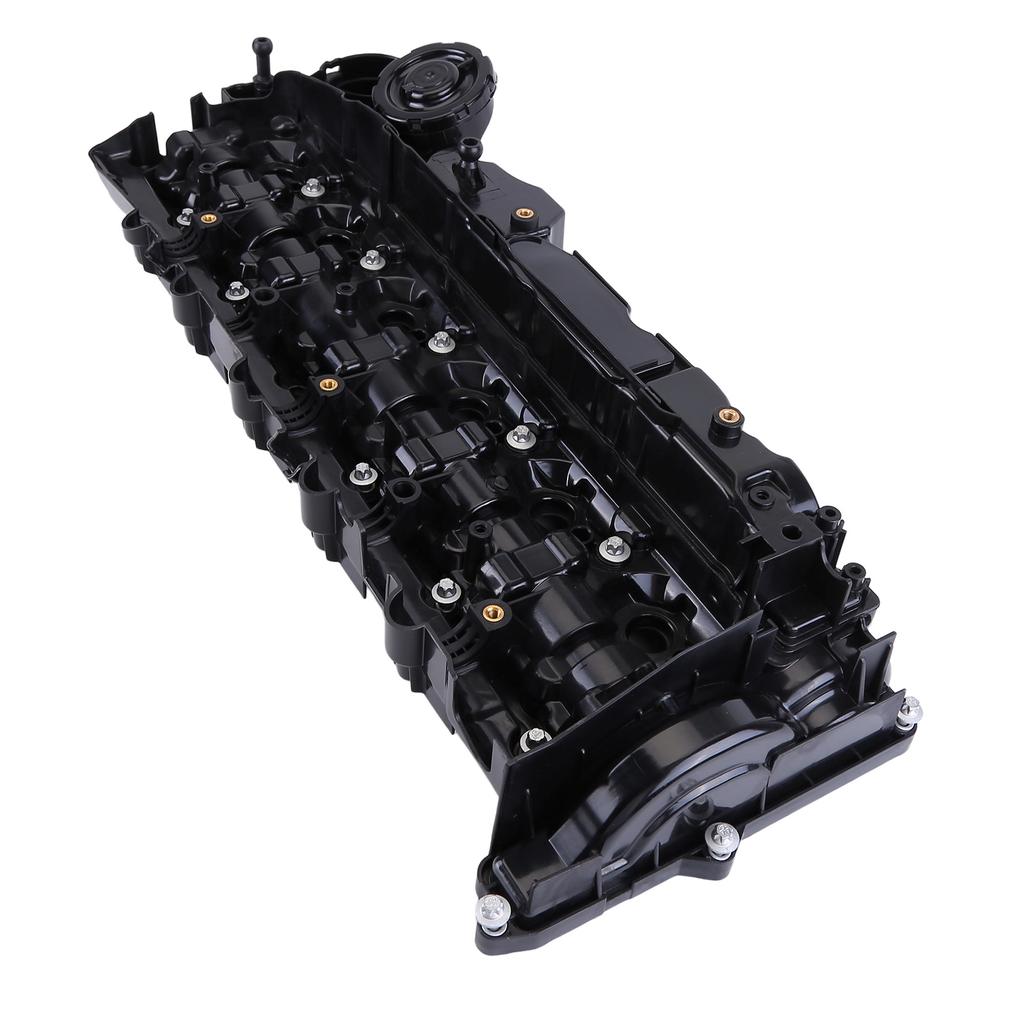 Valve Cover Cylinder Head Cover with Seal Black 11127812894 Compatible for 3er 4er 5er 6er X3 X4 X5 X6 3.0L