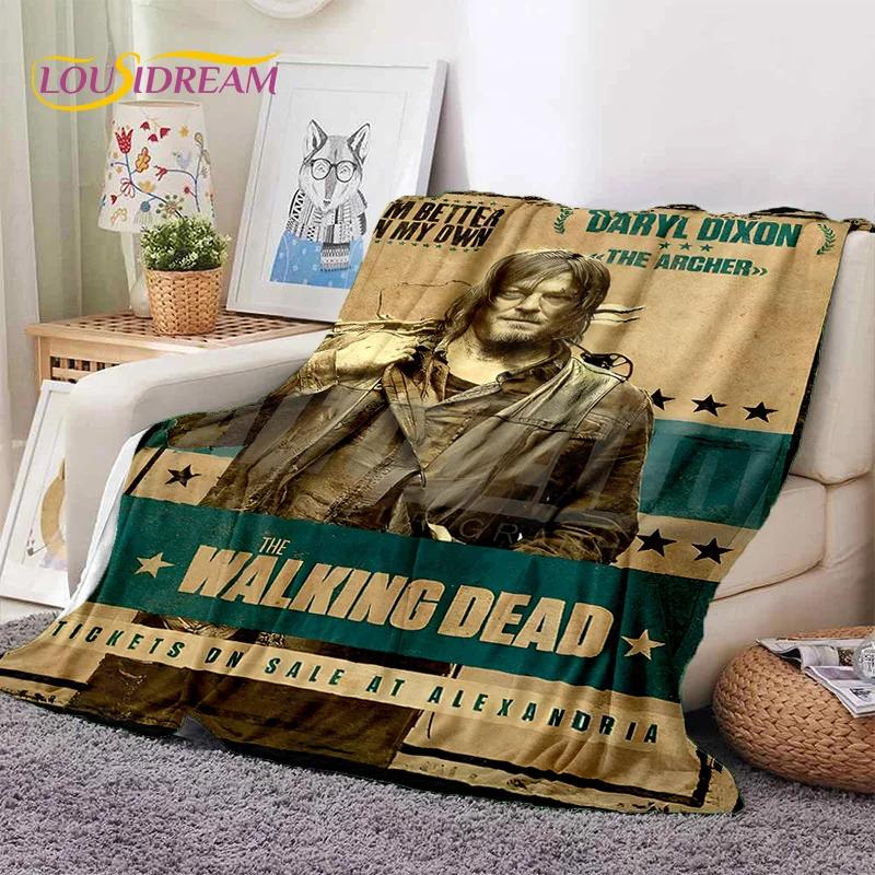 Ходячие мертвецы Линкольн TWD Мягкое фланелевое одеяло для кроватей Спальни Дивана Пикника, Плед для Накрытия на Улице Отдыха Дневного Сна Подарок
