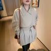 Trench Coat Women's Spring and Autumn New Retro Cape Trench Coat