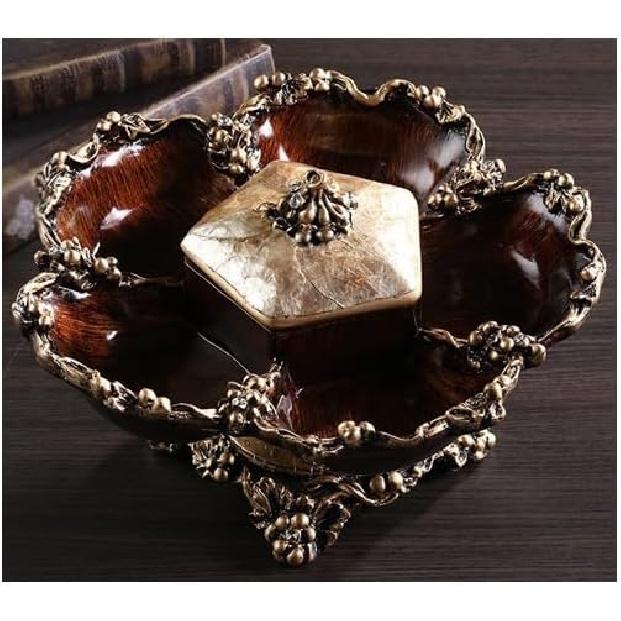 Фруктовница Корзина Европейский Стиль Фруктовая Тарелка Ретро Гостиная Конфетница Большая Бытовая Тарелка для Сухофруктов Украшения для Кофейного Столика Фрукты