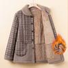 Middle-aged Lady In Winter Plus Velvet Thickened Jacket Mom Winter Clothes Cardigan Old Man Old Lady Clothes Grandma Fashionable