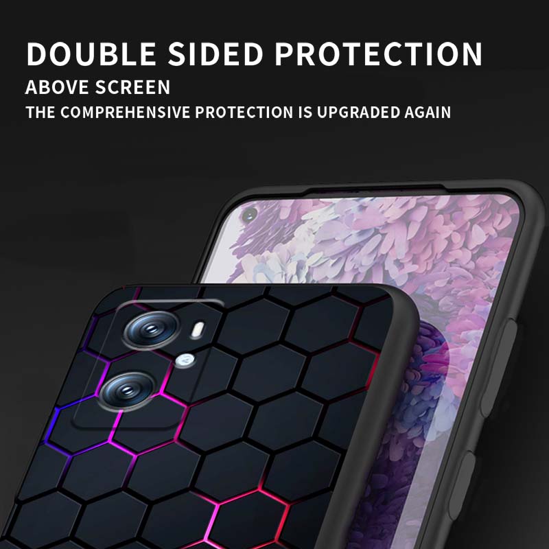Креативный металлический узор Для OPPO Reno 5 6 7 A96 A40 A58 Realme GT A74 A78 Neo2 A74 A78 Find X5 X3 X7 X8 Черный чехол для телефона