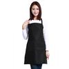 Women Solid Cooking Kitchen Apron Bib Pocket Aprons Cotton Blend Polyester Restaurant Apron
