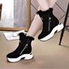 Shoes Women Suede Snow Boots Warm Plush Slip-on Zipper Fashion Woman Winter Women's Shoes Mid-Calf Ladies Booties