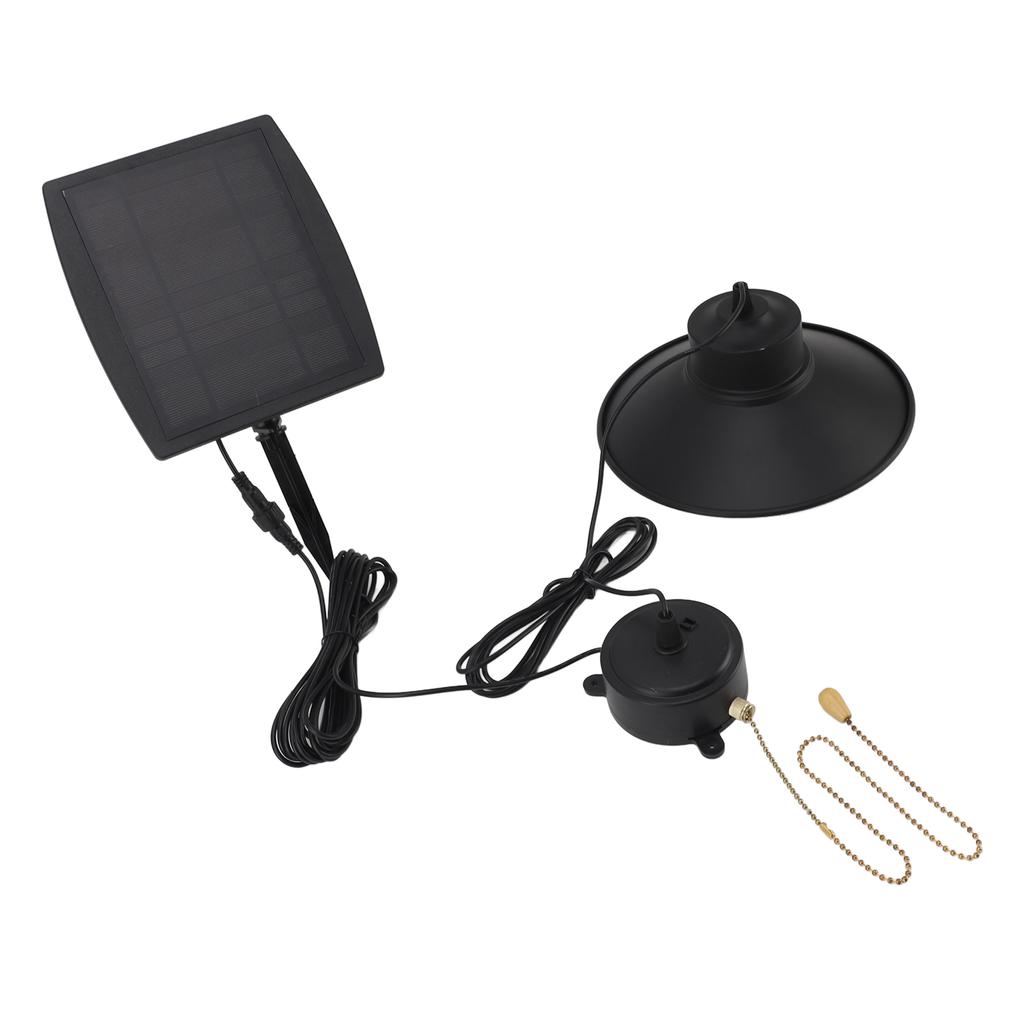 Solar Pendant Light Waterproof Pull Chain Switch Outdoor LED Pendant Lamp with Remote Control for