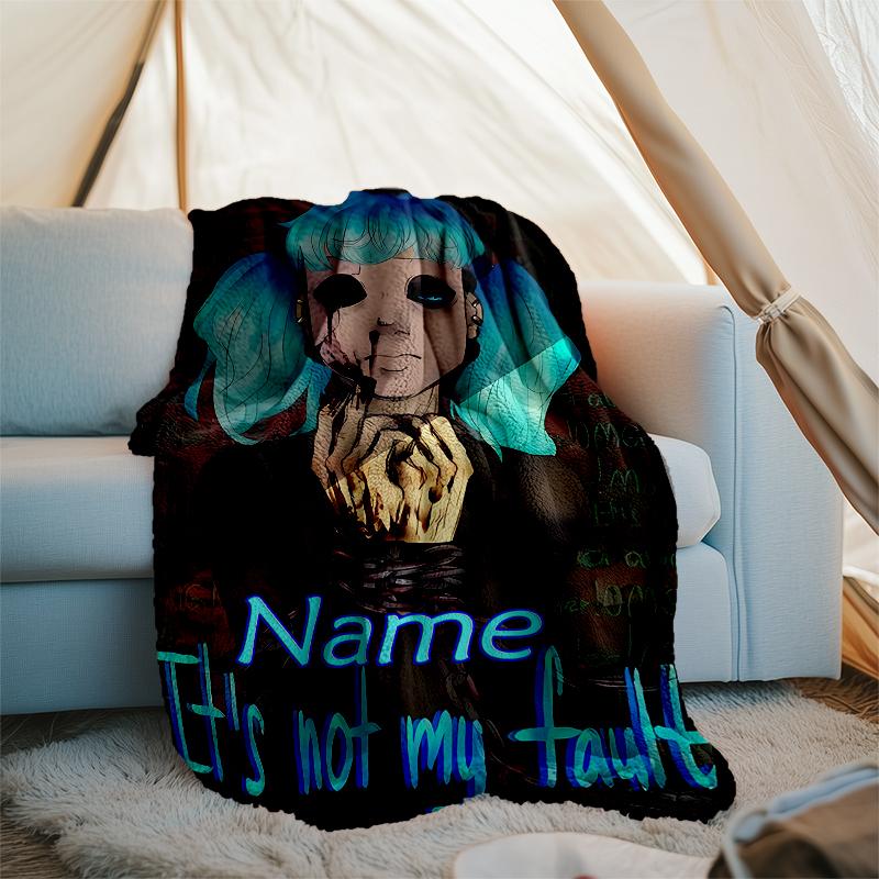 Personalized Custom Name Blanket - Sally Face Print Design,Blanket for Sofa,Bed,Travel,Camping - Soft and Warm, Great Gift